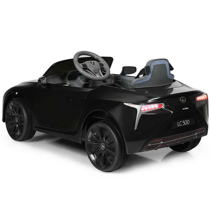 Lexus LC500 Licensed Kids 12V Ride Remote Control Electric Vehicle-Black