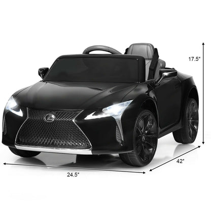 Lexus LC500 Licensed Kids 12V Ride Remote Control Electric Vehicle-Black