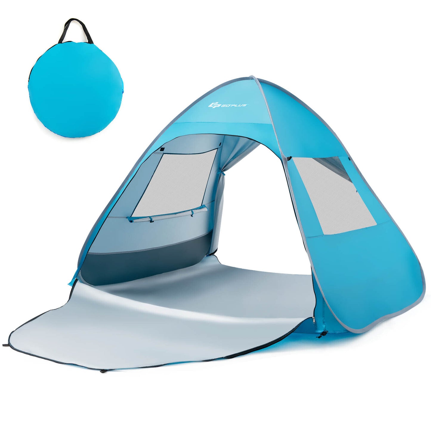Automatic Pop-up Beach Tent with Carrying Bag-Blue Kids Crystal