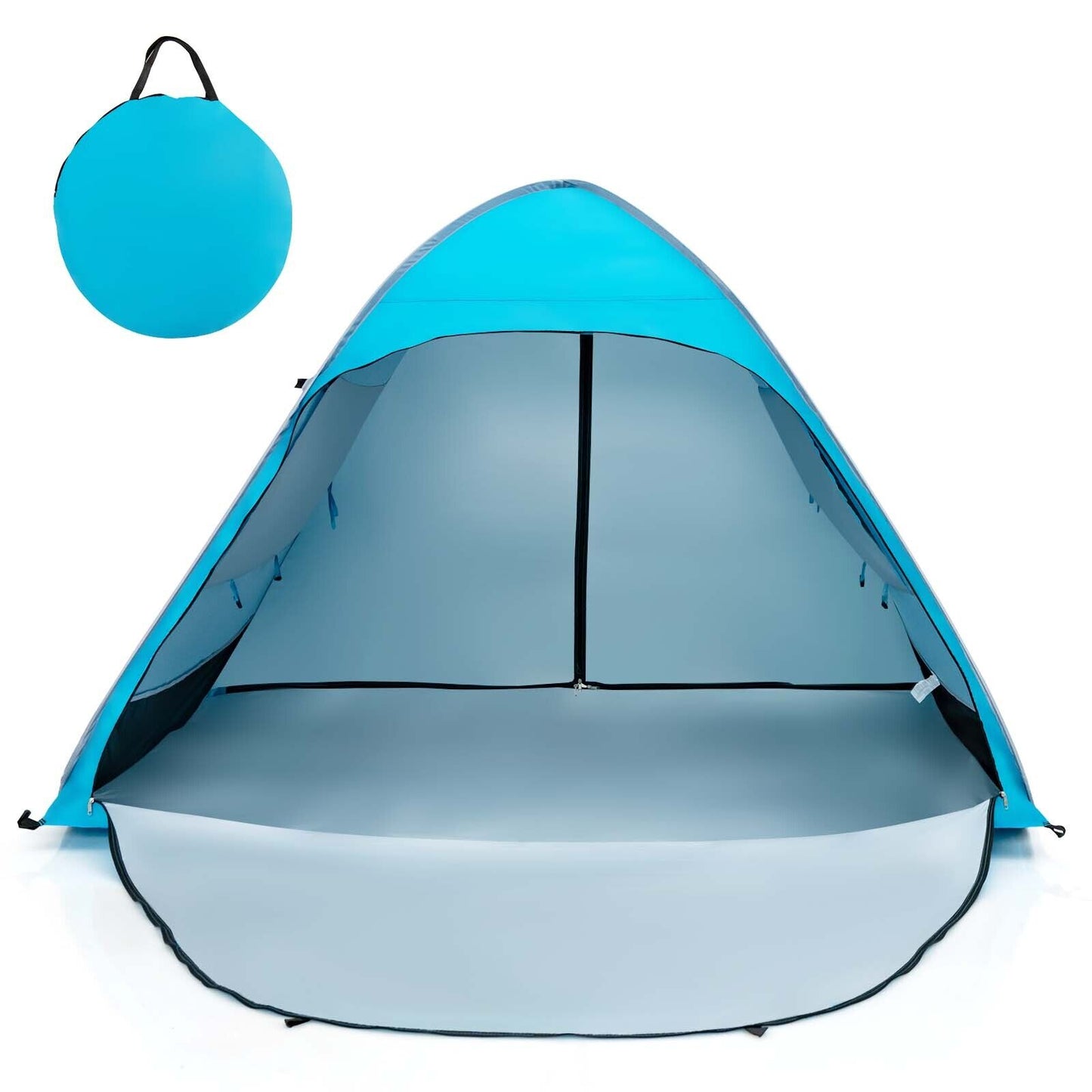 Automatic Pop-up Beach Tent with Carrying Bag-Blue Kids Crystal