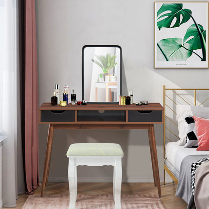 Rectangular Wall Mount Bathroom Mirror with Solid Steel Frame-S