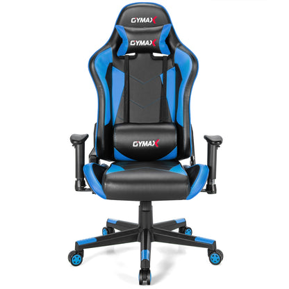 Gaming Chair Adjustable Swivel Racing Style Computer Office Chair-Blue