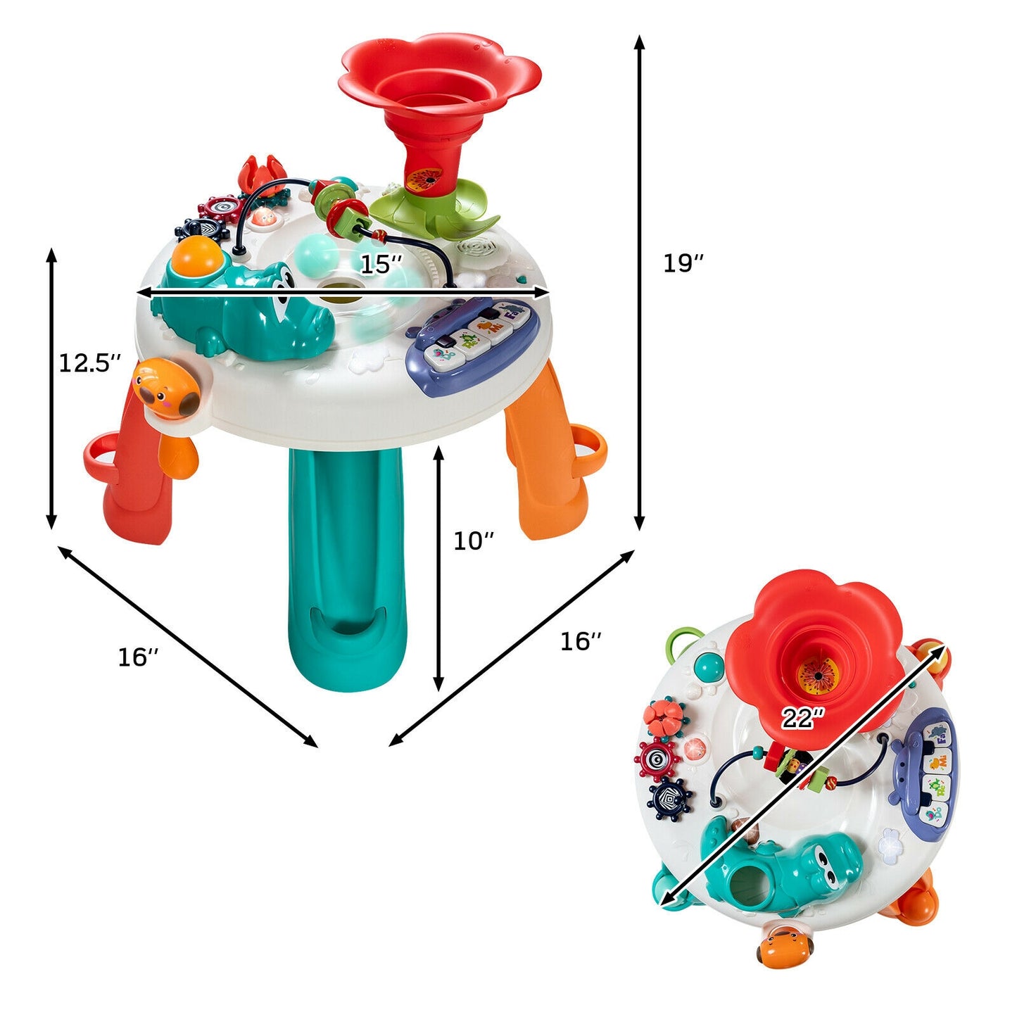 Mind-Developing Explore Activity Center Table for Kids Kids Crystal
