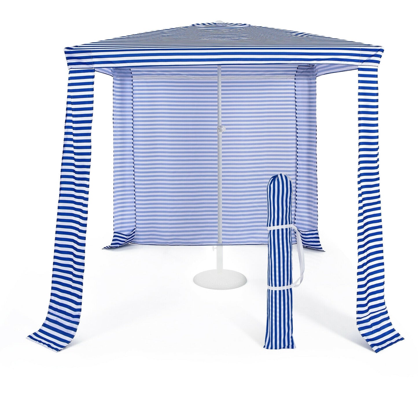 6.6 x 6.6 Feet Foldable and Easy-Setup Beach Canopy With Carry Bag-Navy Kids Crystal