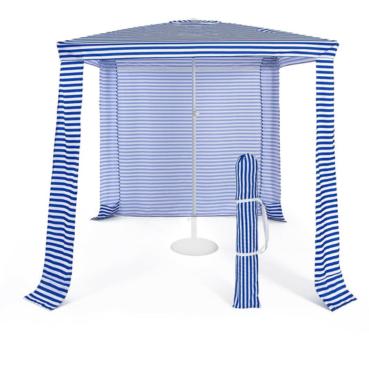 6.6 x 6.6 Feet Foldable and Easy-Setup Beach Canopy With Carry Bag-Navy Kids Crystal