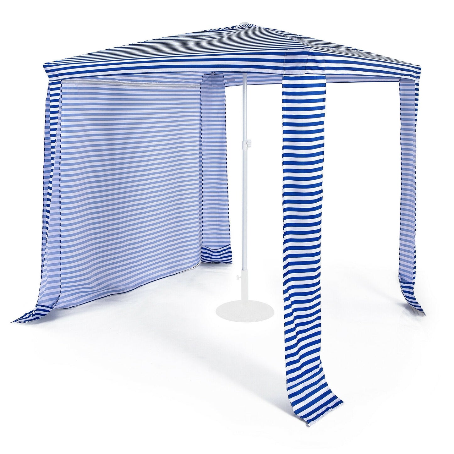 6.6 x 6.6 Feet Foldable and Easy-Setup Beach Canopy With Carry Bag-Navy Kids Crystal