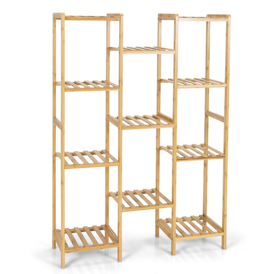 9/11-Tier Bamboo Plant Stand for Living Room Balcony Garden-11-Tier Kids Crystal