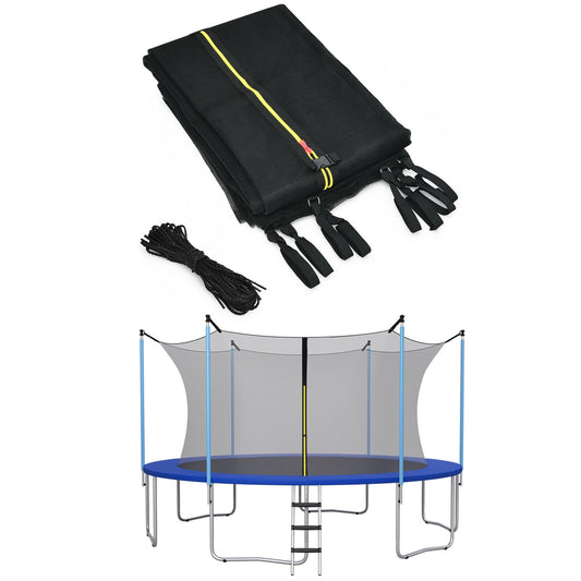 Replacement Weather-Resistant Trampoline Safety Enclosure Net-8 ft Kids Crystal