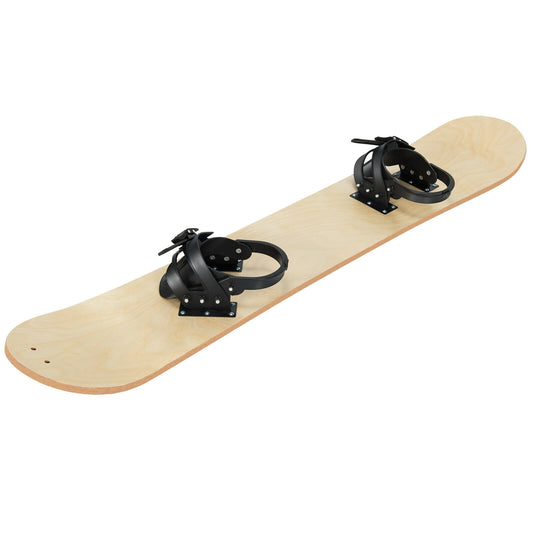 Winter Sports Snowboarding Sledding Skiing Board with Adjustable Foot Straps Kids Crystal
