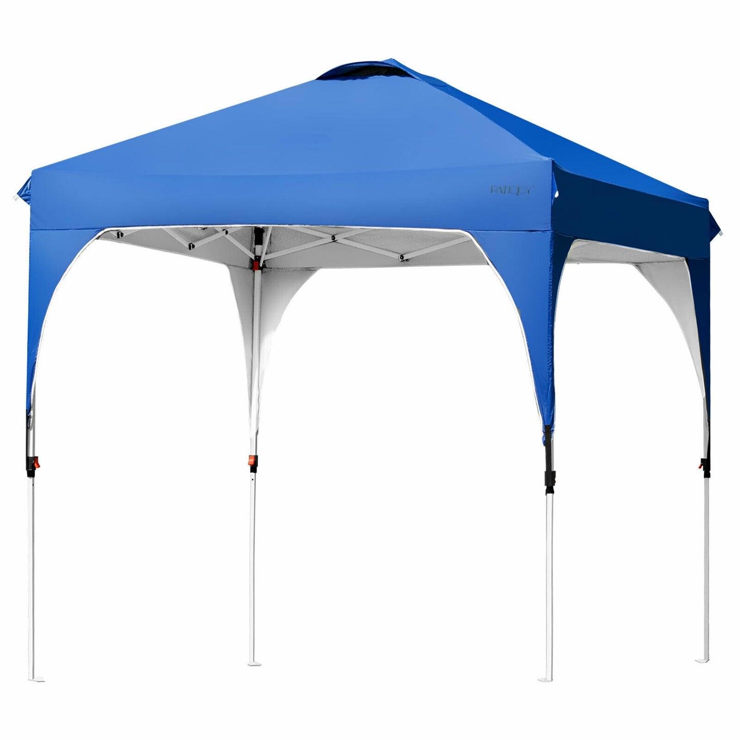 6.6 x 6.6 FT Pop Up Height Adjustable Canopy Tent with Roller Bag-Blue Kids Crystal