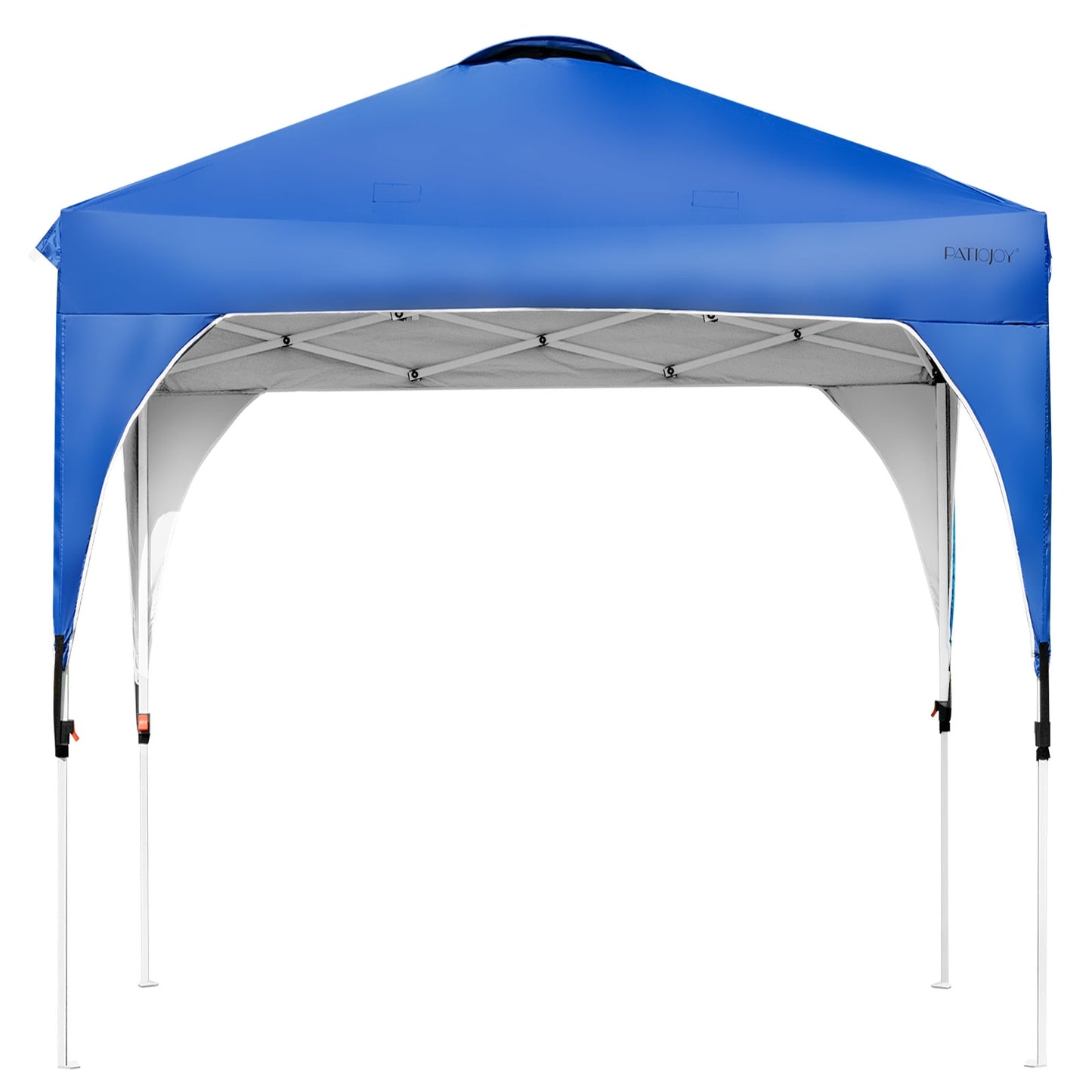 6.6 x 6.6 FT Pop Up Height Adjustable Canopy Tent with Roller Bag-Blue Kids Crystal