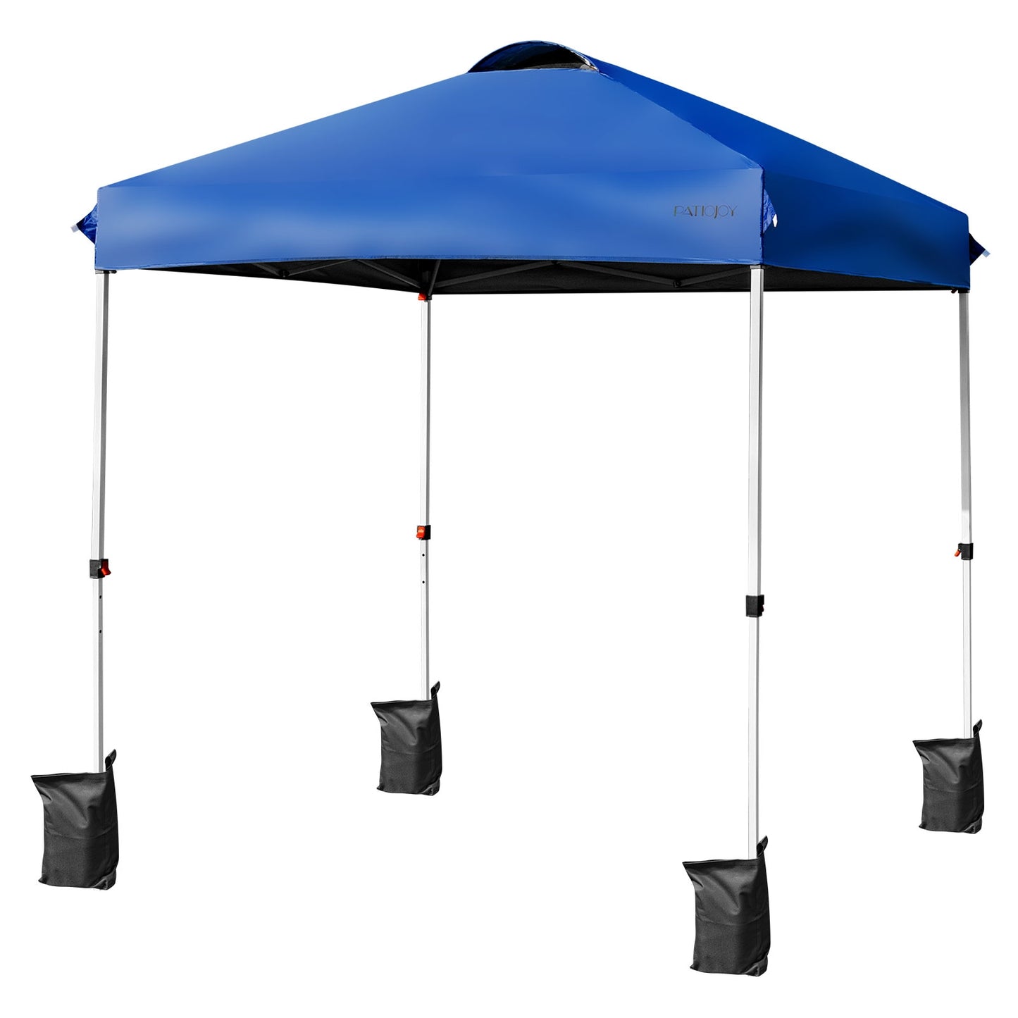 6.6 x 6.6 Feet Outdoor Pop-up Canopy Tent with Roller Bag-Blue Kids Crystal