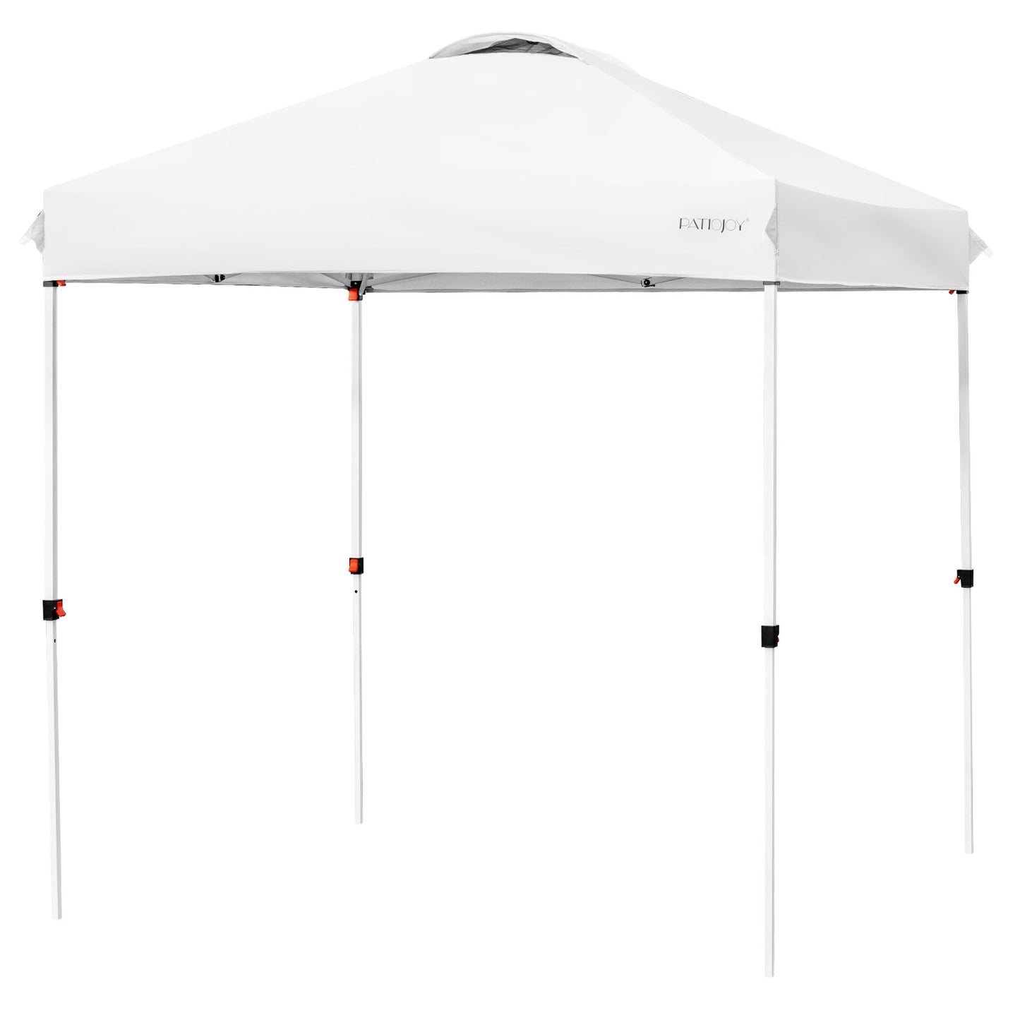 6.6 x 6.6 Feet Outdoor Pop-up Canopy Tent with Roller Bag-White Kids Crystal
