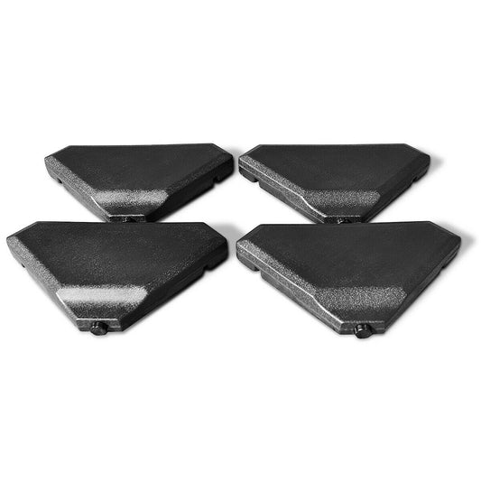 4 Pieces 195 lbs Patio Cantilever Offset Umbrella Base Weight Sand Kids Crystal