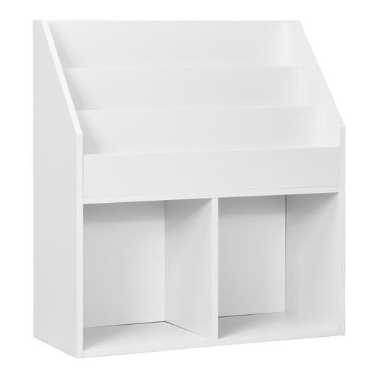 Kids Wooden Bookshelf Bookcase Children Toy Storage Cabinet Organizer White Kids Crystal