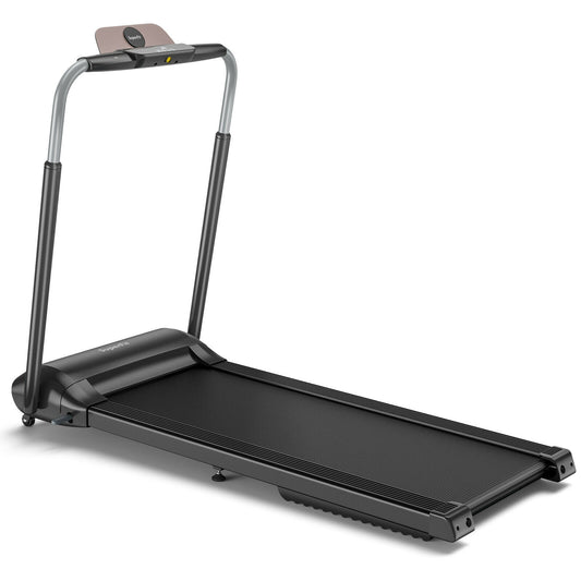 Compact Folding Treadmill with Touch Screen APP Control-Black Kids Crystal