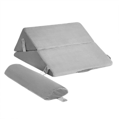 Adjustable Neck Back Support Memory Foam Headrest-Gray