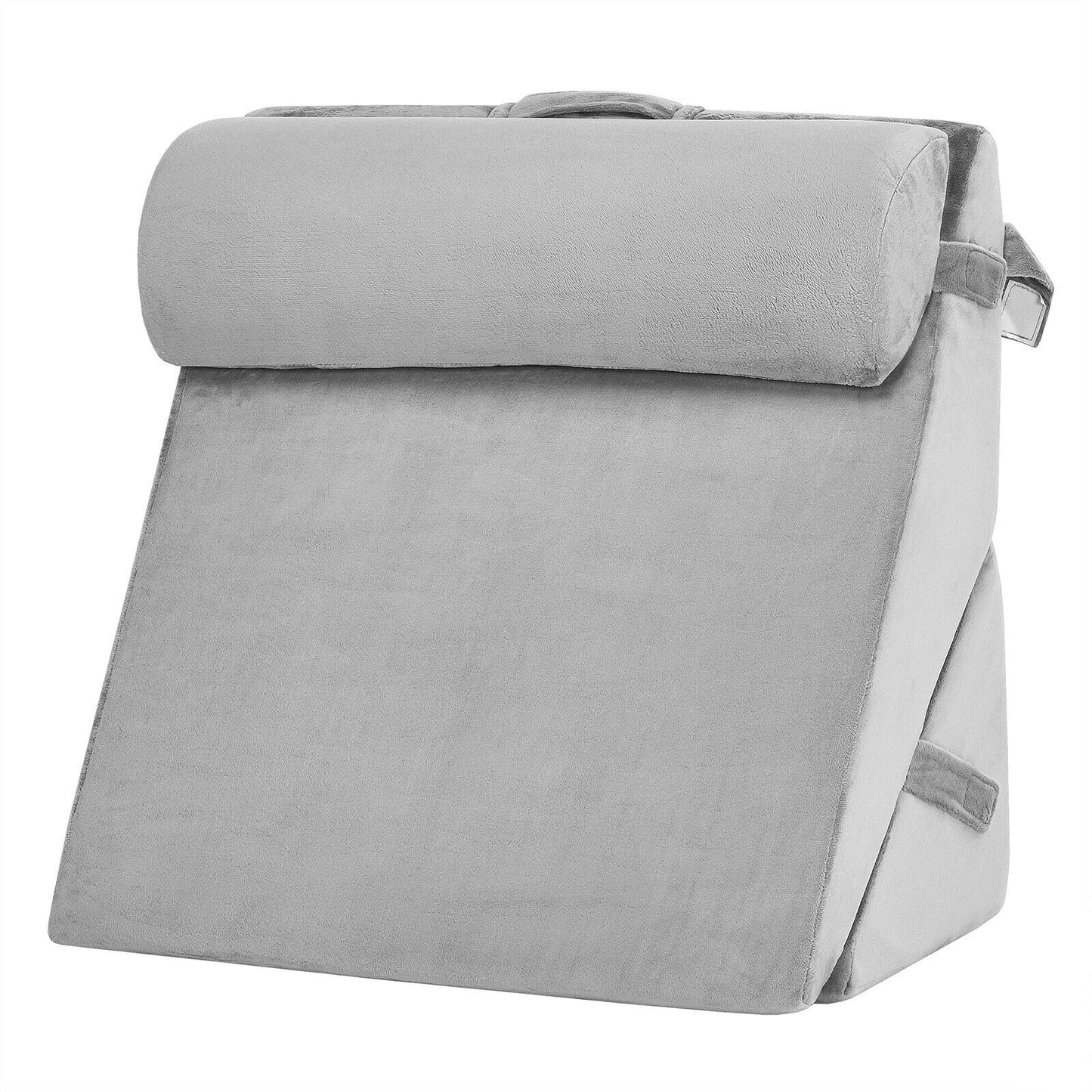 Adjustable Neck Back Support Memory Foam Headrest-Gray Kids Crystal
