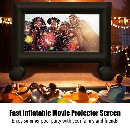 Inflatable Outdoor Movie Projector Screen with Blower-20'