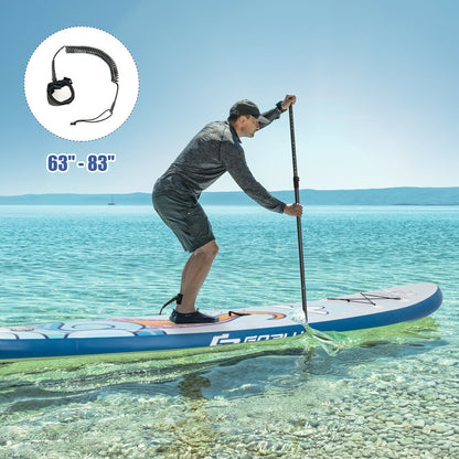 10.5 feet Inflatable Stand Up Paddle Board Surfboard with Aluminum Paddle Pump-10.5 feet