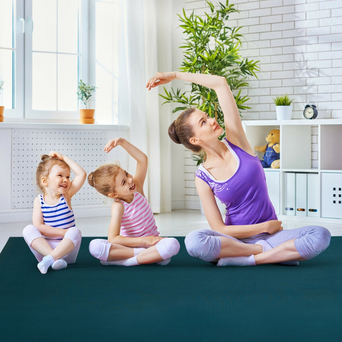 Workout Yoga Mat for Exercise-Navy Kids Crystal