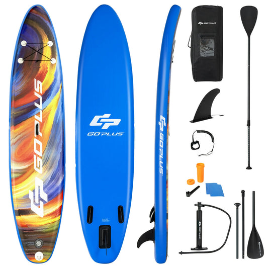 Inflatable Stand Up Paddle Board with Backpack Aluminum Paddle Pump-L size Kids Crystal