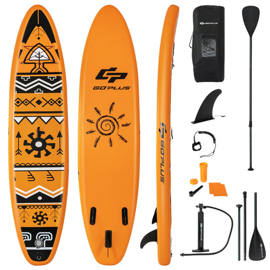 Inflatable Stand Up Paddle Board with Backpack Aluminum Paddle Pump-L Kids Crystal