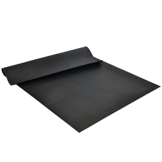 Large Yoga Mat 6' x 4' x 8 mm Thick Workout Mats-Black Kids Crystal