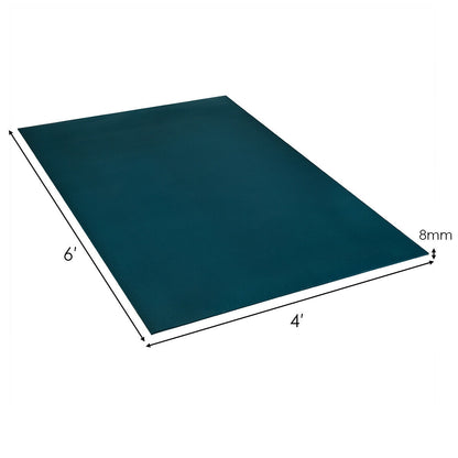 6 x 4 Feet Large Yoga Mat-Blue