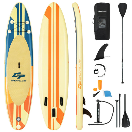 Inflatable Stand Up Paddle Board Surfboard with Bag Aluminum Paddle and Hand Pump-L Kids Crystal