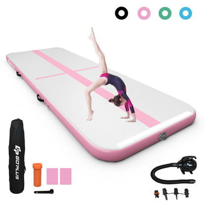 15 Feet Inflatable Gymnastics Tumbling Mat-Pink