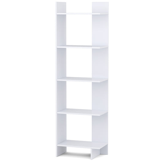 5-Tier Freestanding Decorative Storage Display Bookshelf Kids Crystal
