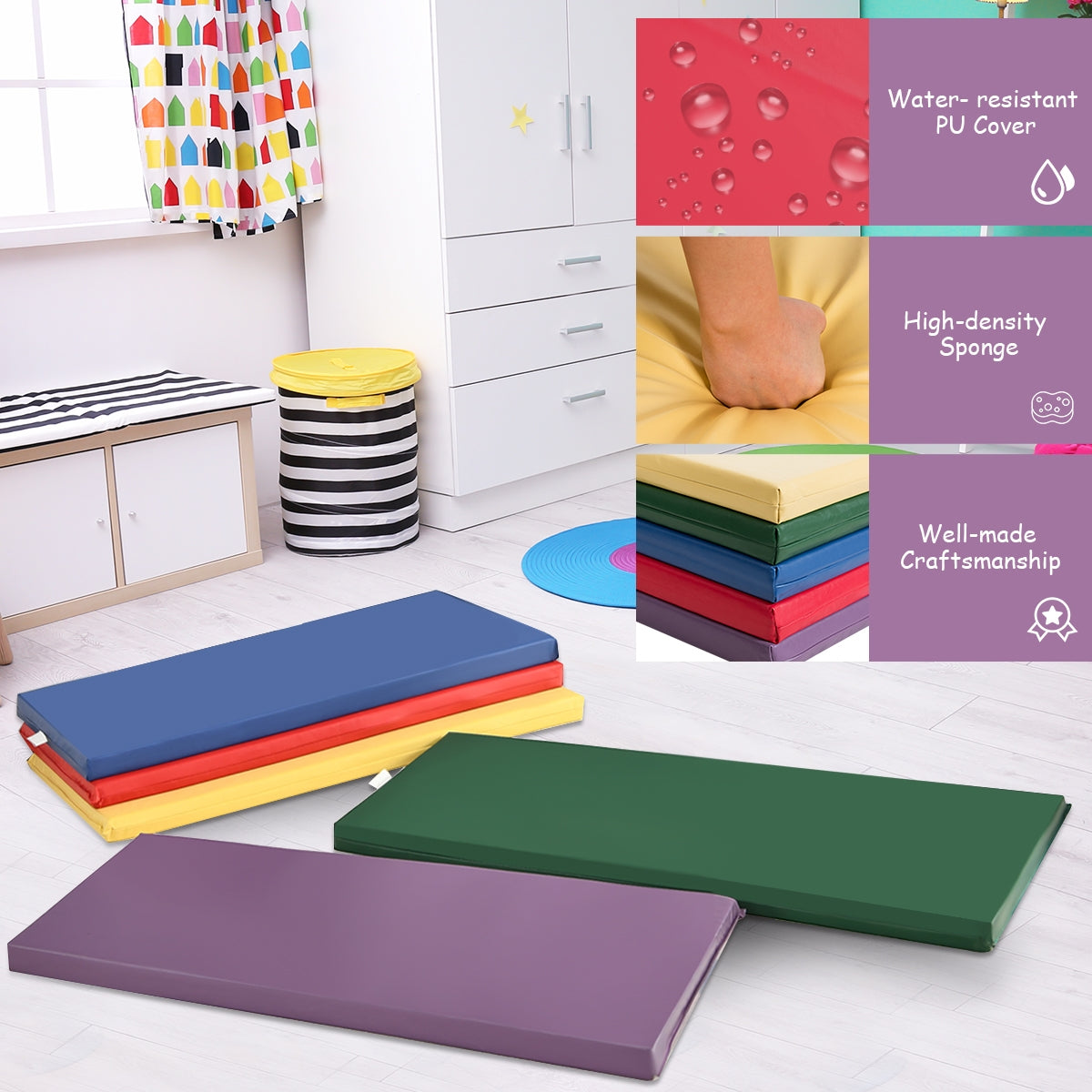 5 Pack 2 Inch Toddler Thick Rainbow Rest Nap Mats Kids Crystal