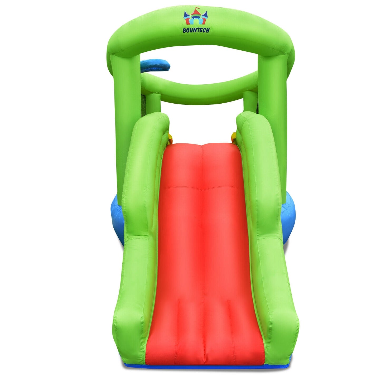 Inflatable Dual Slide Basketball Game Bounce House Without Blower Kids Crystal