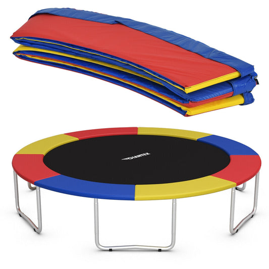 10Ft Waterproof Safety Trampoline Bounce Frame Spring Cover Outdoor/Indoor-Multicolor Kids Crystal