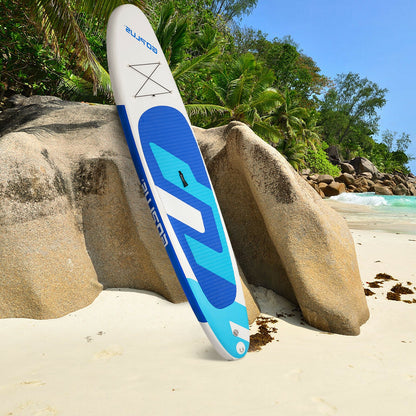 10 Feet Inflatable Stand Up Paddle Board 6 inch Thick with Backpack Leash Aluminum Paddle