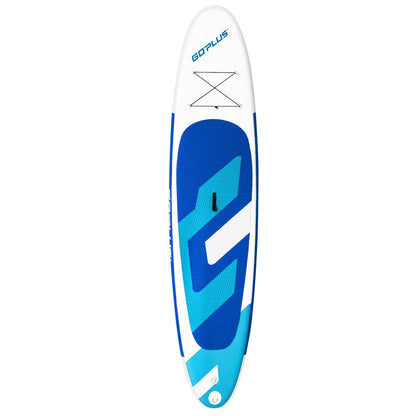 10 Feet Inflatable Stand Up Paddle Board 6 inch Thick with Backpack Leash Aluminum Paddle