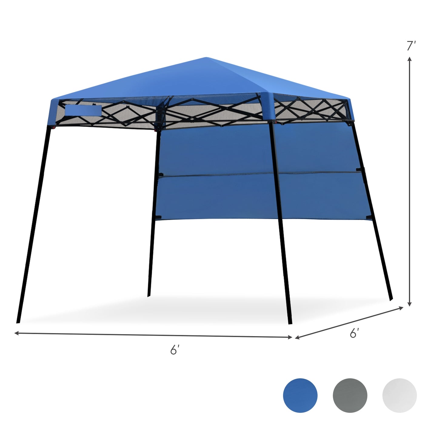 7 x 7 Feet Sland Adjustable Portable Canopy Tent with Backpack-Blue Kids Crystal