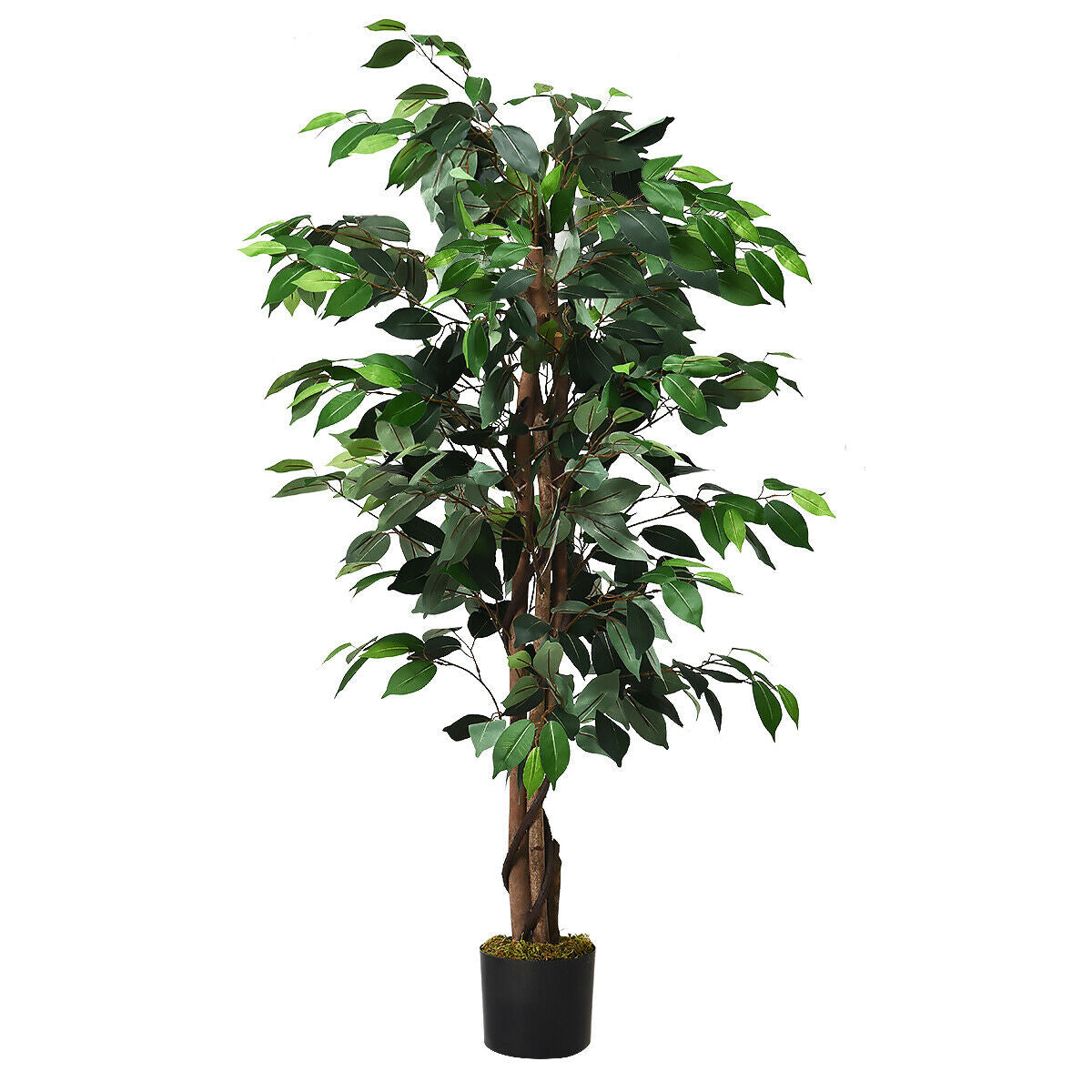 4 Feet Outdoor Trunks Artificial Ficus Silk Tree Kids Crystal