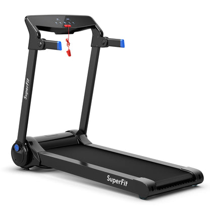 3HP Folding Electric Treadmill Running Machine-Blue