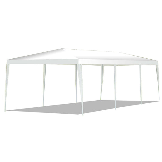 10 x 30 Feet Gazebo Canopy Tent with Connection Stakes and Wind Ropes Kids Crystal