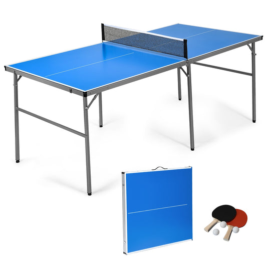 6’x3’ Portable Tennis Ping Pong Folding Table Indoor/Outdoor