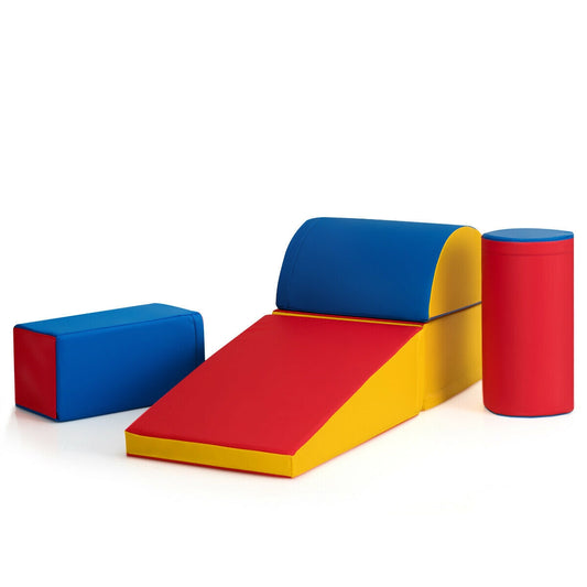 5-Piece Set Climb Activity Play Safe Foam Blocks-Red Kids Crystal
