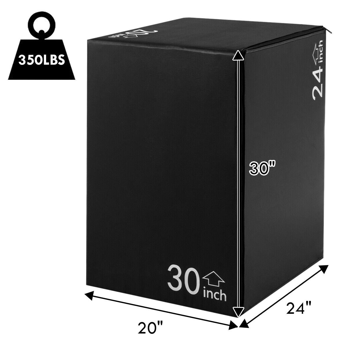 3-in-1 Foam Jumping Box for Jump Training Kids Crystal