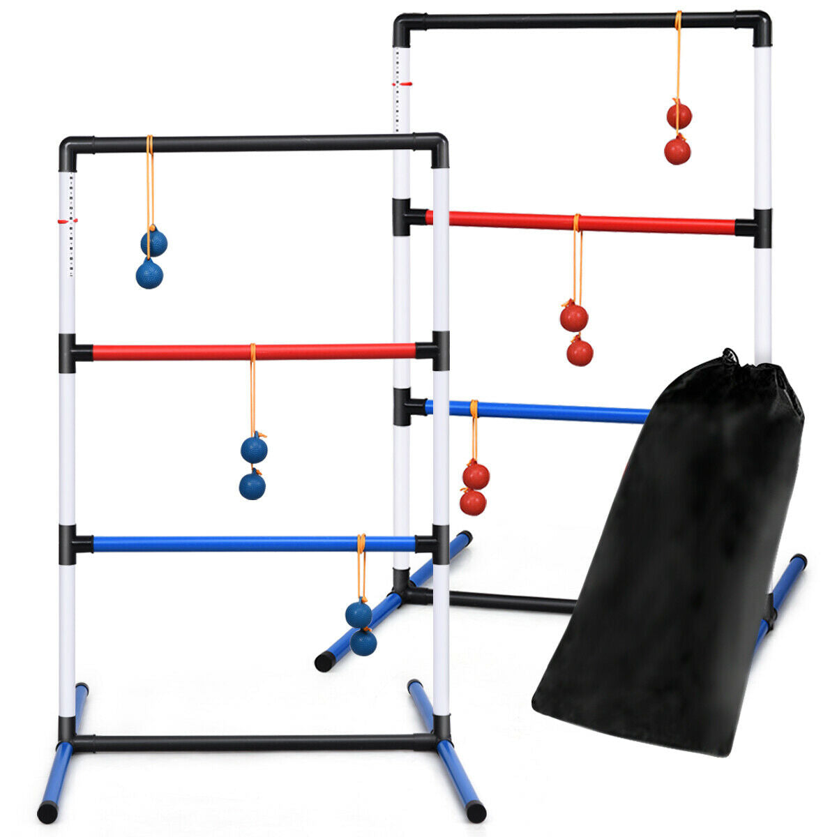 Ladder Ball Toss Game Bolas Score Tracker Carrying Bag Kids Crystal