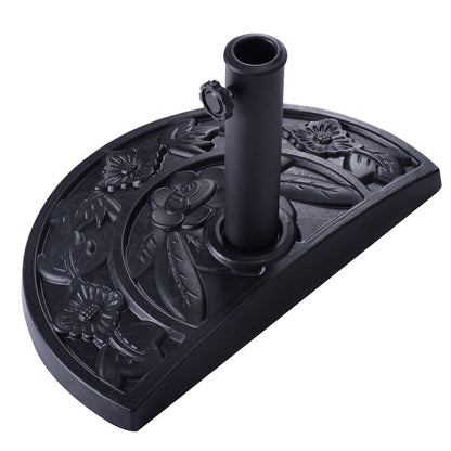 20 Inch Outdoor Patio Half Round Umbrella Base