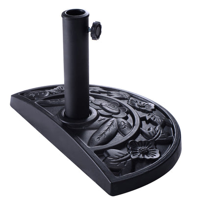 20 Inch Outdoor Patio Half Round Umbrella Base