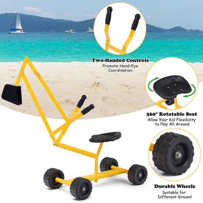 Heavy Duty Kid Ride-on Sand Digger Excavator