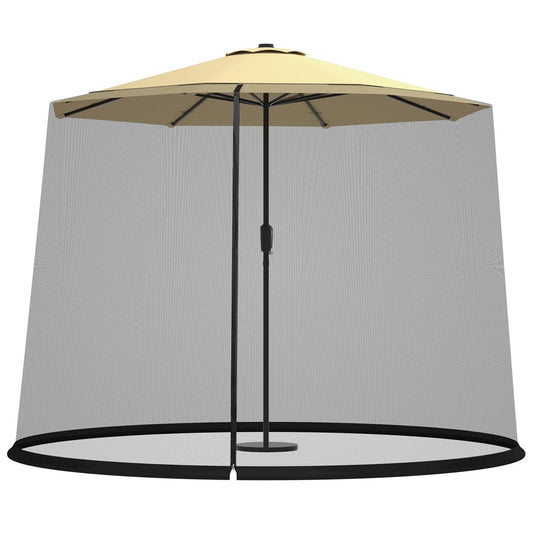 9 -10 Feet Outdoor Umbrella Table Screen Mosquito Bug Insect Net Kids Crystal