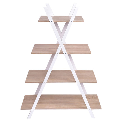 X-Shape 4-Tier Display Shelf Rack Potting Ladder